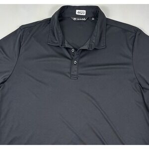 Travis Matthew‎ Men's XL Coto Performance Polo Shirt Lightweight Black Logo Golf